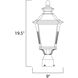 Knoxville 1 Light 19.5 inch Bronze Outdoor Pole/Post Mount