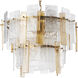 Cassiano 9 Light 24.41 inch Textured Glass Chandelier Ceiling Light