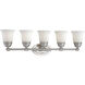 Bella 5 Light 31 inch Brushed Nickel Vanity Light Wall Light