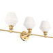 Rochester 3 Light 28 inch Brass Wall sconce Wall Light