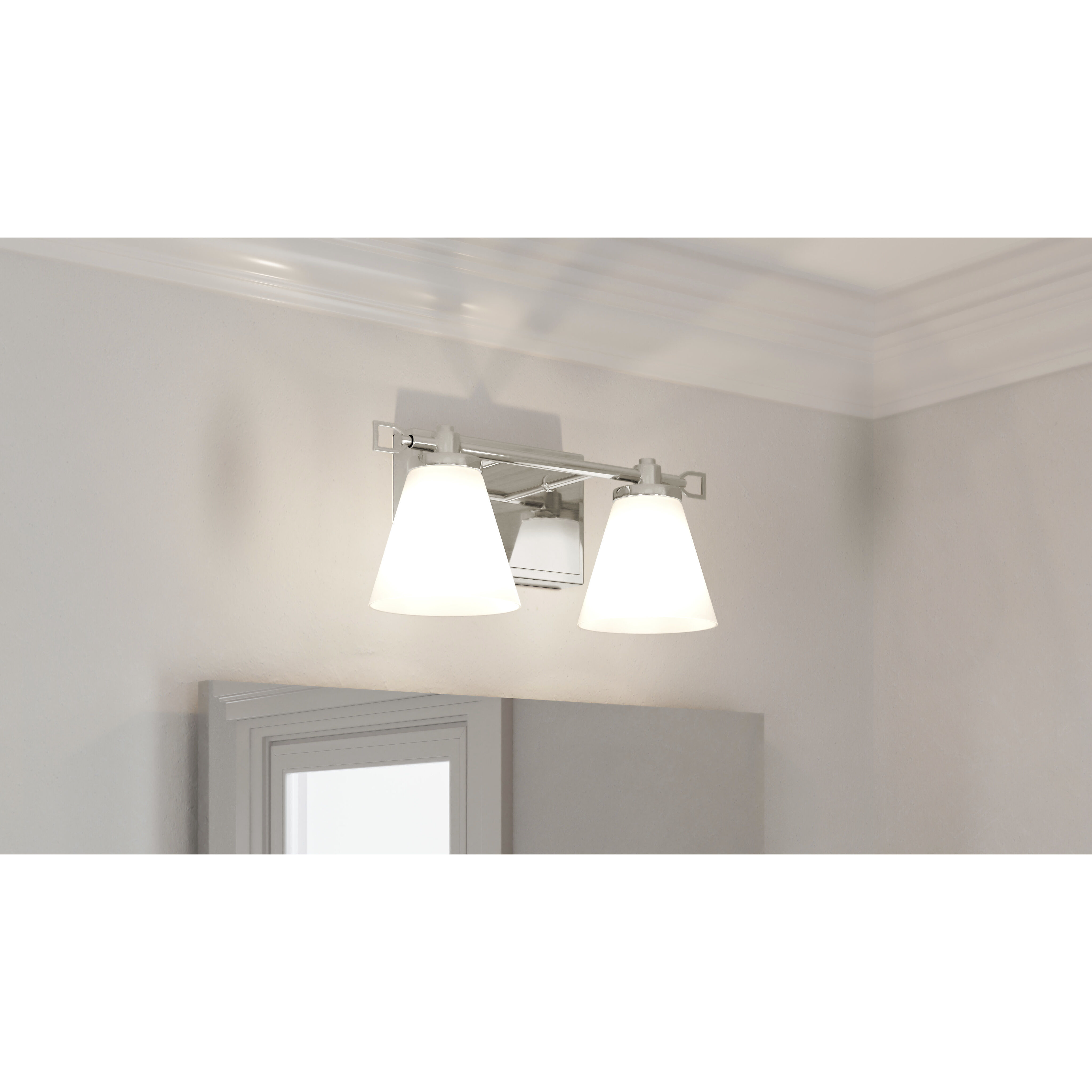 Daniels LED 13.25 inch Polished Nickel Bath Light Wall Light