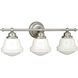 Huntley LED 24 inch Satin Nickel Bathroom Light Wall Light