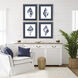 Naturals Blue and White Framed Art