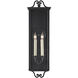 Giatti 2 Light 30.25 inch Midnight Outdoor Wall Sconce, Medium