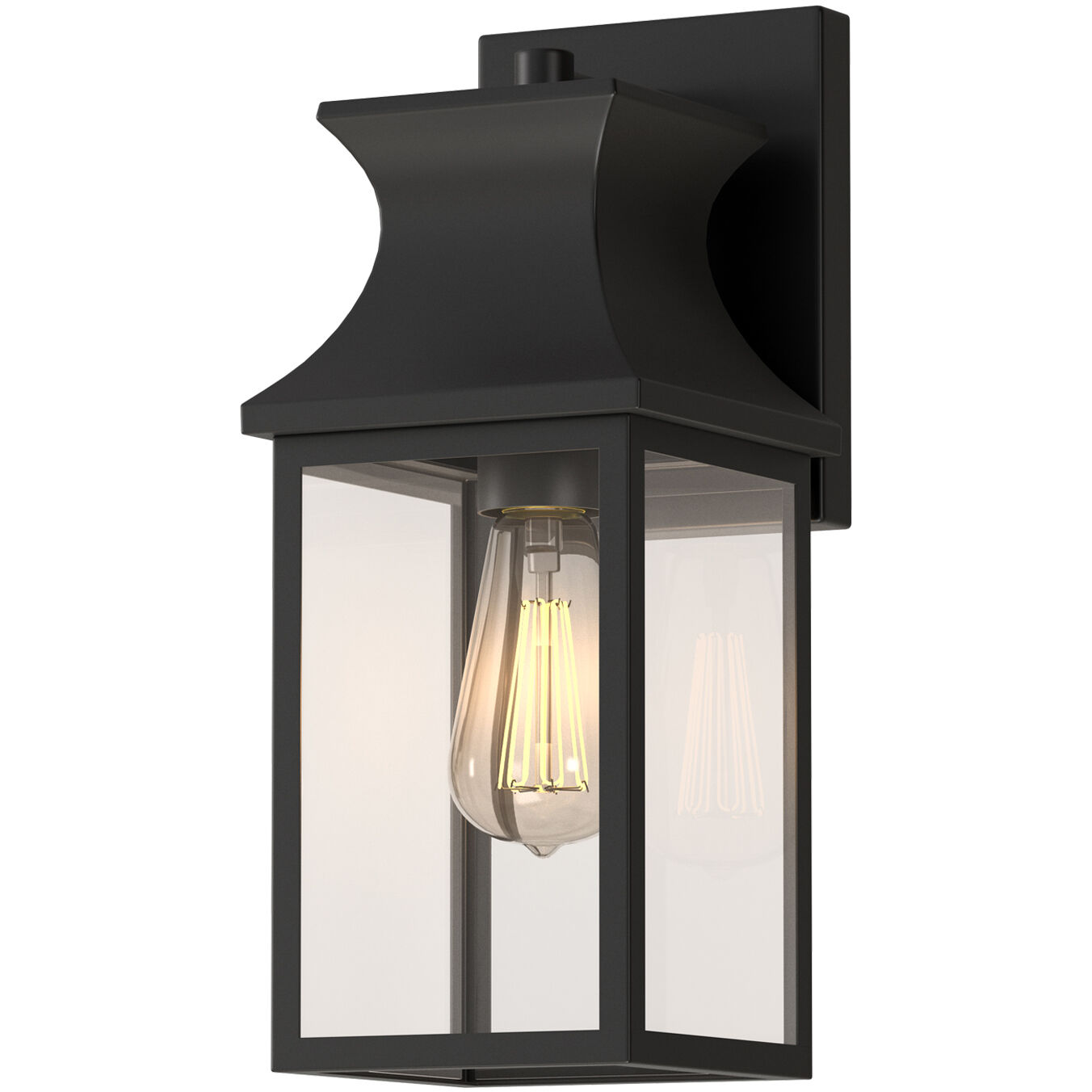 Stockwell 1 Light 13 inch Matte Black Exterior Wall Mount