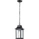 Stillwell 7 inch Matte Black Outdoor Hanging Lantern