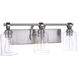Romero 3 Light 24 inch Brushed Polished Nickel Vanity Light Wall Light