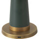 Clemence 10.5 inch 3 watt Pine Green Table Lamp Portable Light