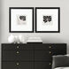 Modern Petals Black and Beige and Brown and Metallic Framed Art