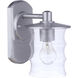 Canon Outdoor Wall Mount in Satin Aluminum, Medium