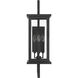 Jordan 4 Light 32.5 inch Textured Black Outdoor Wall Lantern