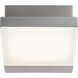 Angle LED 6 inch Silver Dust Wall Sconce Wall Light, Outdoor