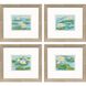 Serenity in Bloom Blue and Green and Multi and Yellow Framed Art, Propac