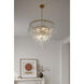 Glassara 10 Light 31.75 inch Legacy Brass Pendant Ceiling Light