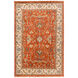 Zeus 102 X 66 inch Burnt Orange, Khaki, Dark Brown, Light Gray Rug