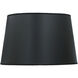Ellie Black Opaque and Gold Foil Lamp Shade