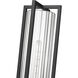 Aura 1 Light 118.5 inch Black Outdoor Post Mounted Fixture in G9