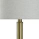 Dobbins 37 inch 150 watt Brass/White/Cream Table Lamp Portable Light