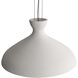 Aethera Pendant Ceiling Light in White Sandstone Cement