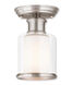 Middlebush 1 Light 6 inch Brushed Nickel Semi-Flush Mount Ceiling Light