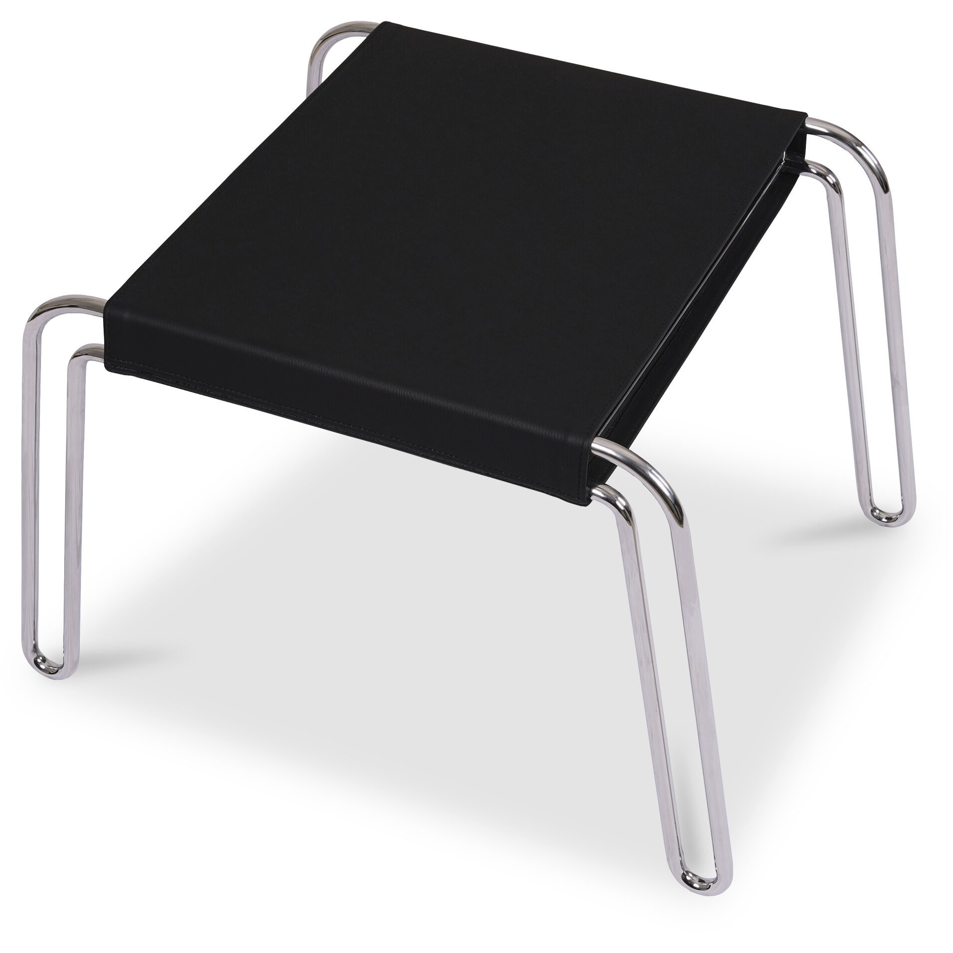 Petra 18 inch Black Accent Stool