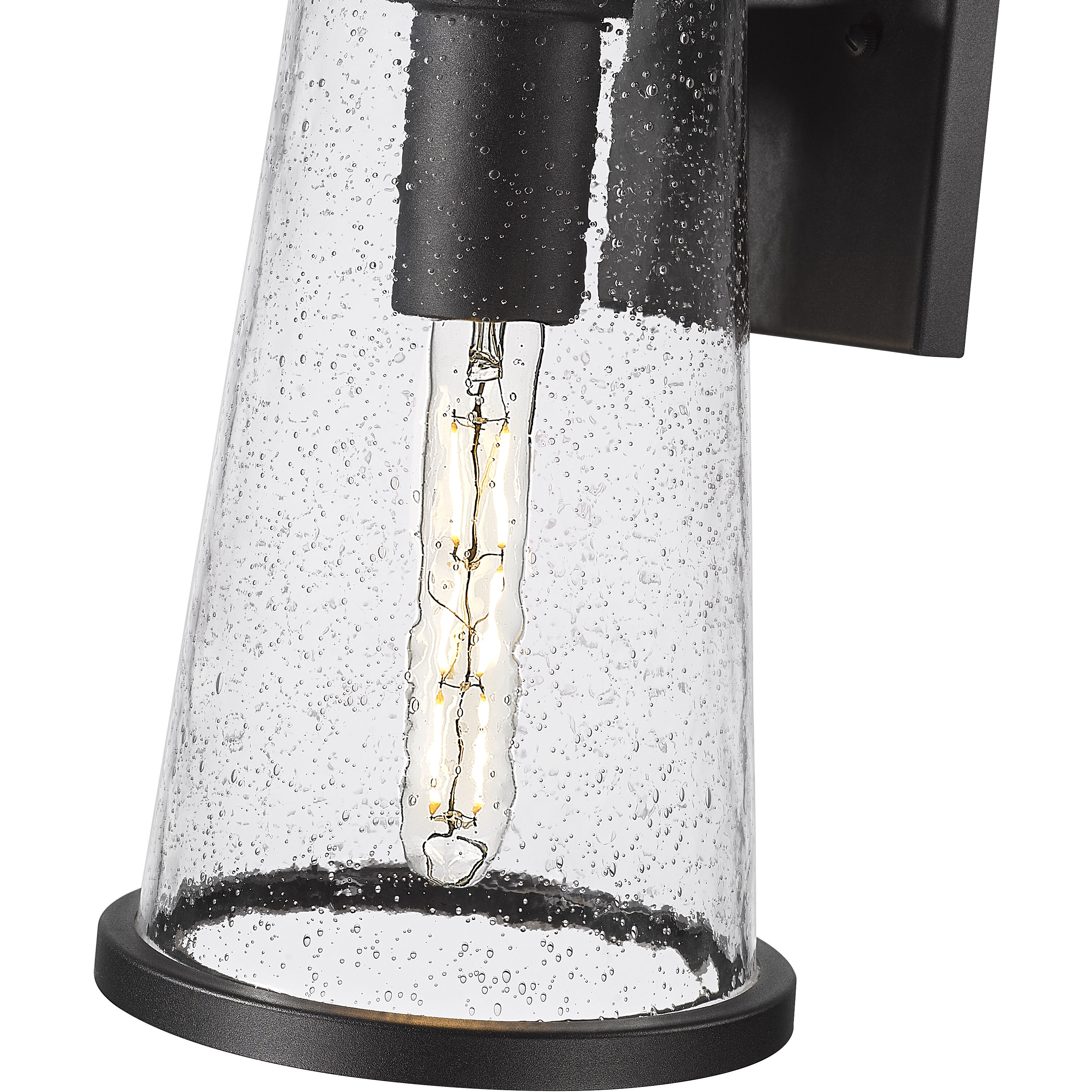 Bar Harbor 1 Light 12.5 inch Sand Black Outdoor Wall Light