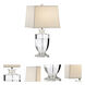 Chelsea House 27 inch 100 watt Clear/Polished Nickel Details Table Lamp Portable Light