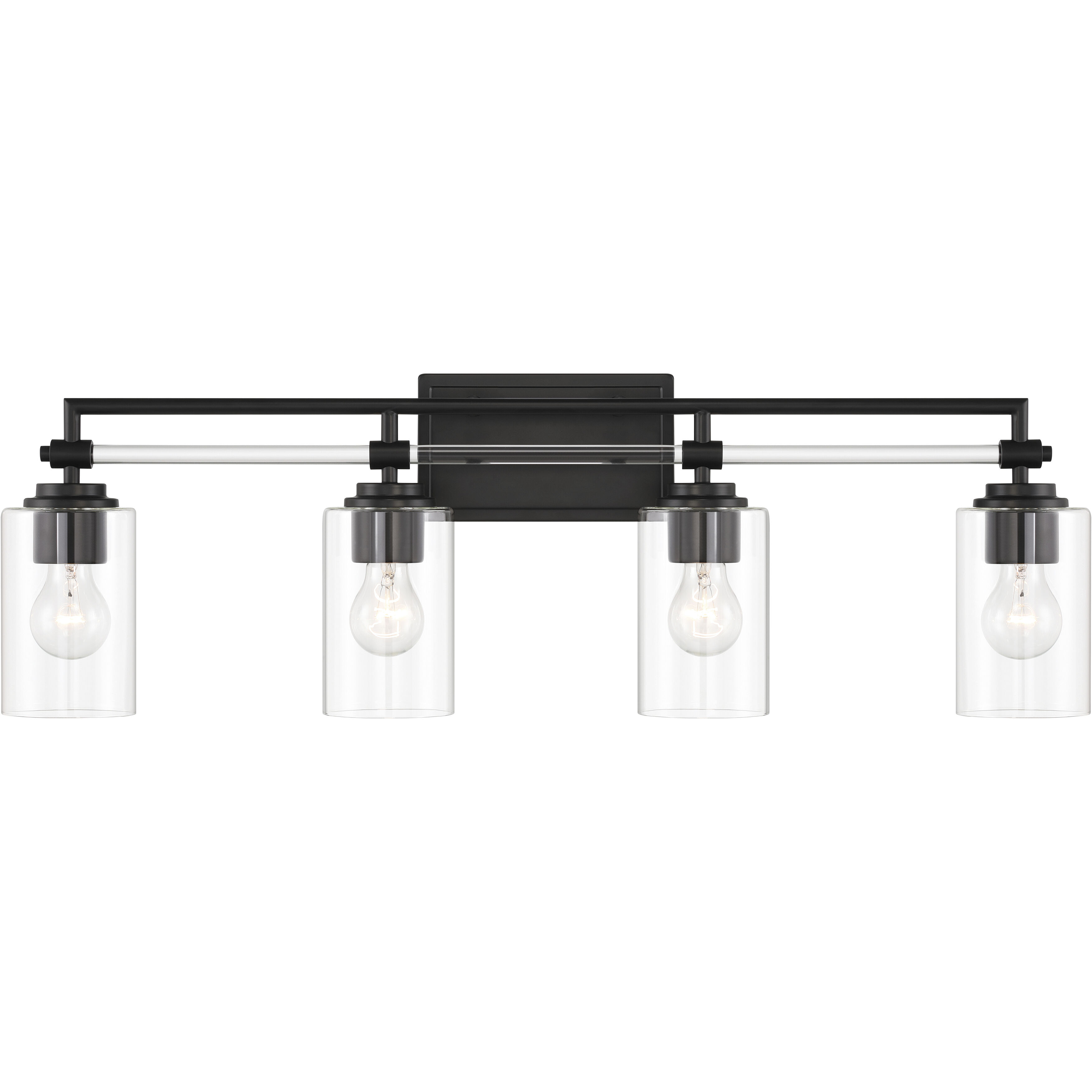 Binsly 4 Light 32 inch Coal Bath Vanity Light Wall Light