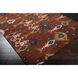Surroundings White/Light Brown/Brown/Dark Green/Mustard Handmade Rug