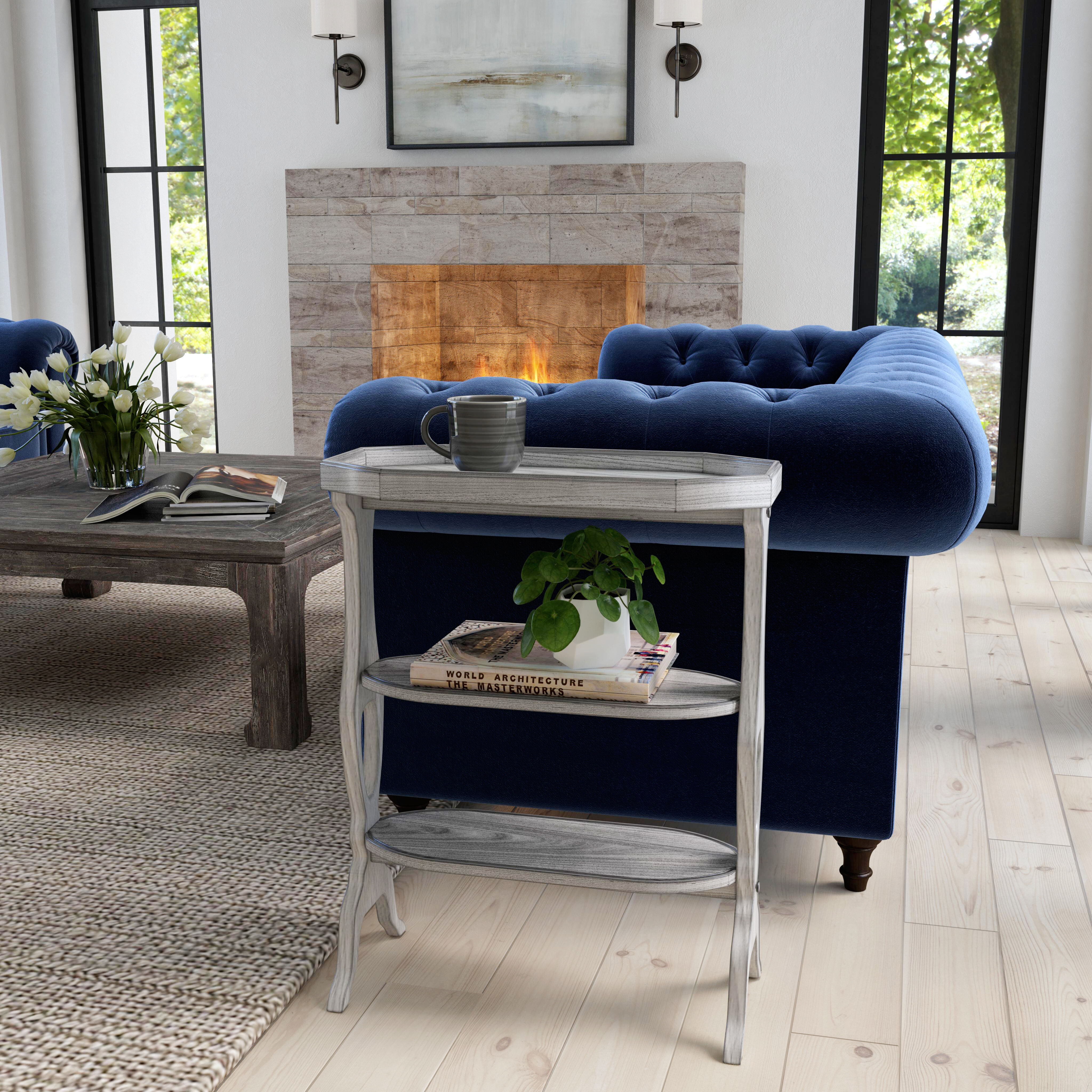 Hadley Side Table in Gray