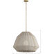 Velune 1 Light 28 inch Legacy Brass Pendant Ceiling Light