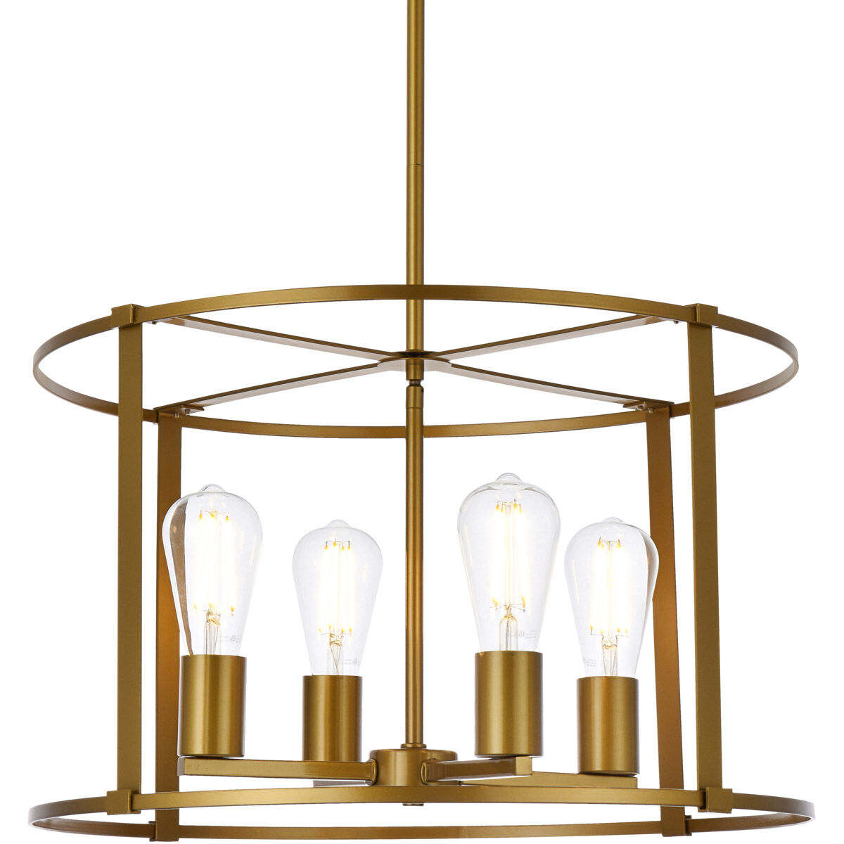 Agnys 4 Light 20 inch Brass Pendant Ceiling Light