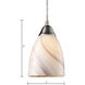 Pierra 1 Light 5 inch Satin Nickel Mini Pendant Ceiling Light