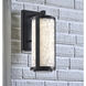 Great Outdoors Salt Creek LED 16 inch Coal Outdoor Wall Sconce