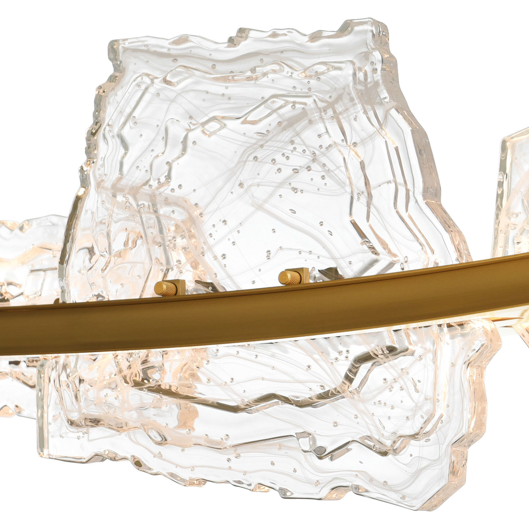 Arcus LED 70 inch Brass Chandelier Ceiling Light