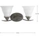 Trinity 2 Light 17.25 inch Antique Bronze Bath Vanity Wall Light