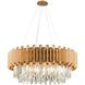 Seneca Falls 8 Light 34 inch Matte Gold Chandelier Ceiling Light