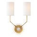 Borland 2 Light 13.25 inch Aged Brass Wall Sconce Wall Light