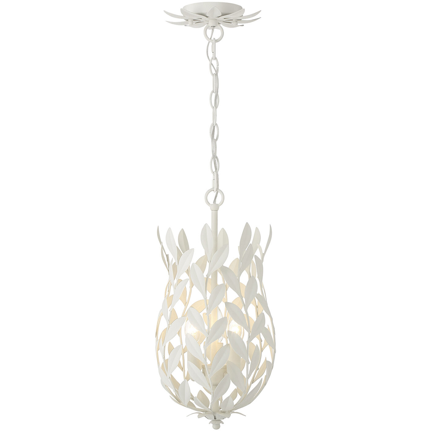 Broche 3 Light 9.5 inch Matte White Pendant Ceiling Light