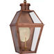 Chapman & Myers Stratford2 1 Light 32.25 inch Soft Copper Outdoor Gas Wall Lantern, Large
