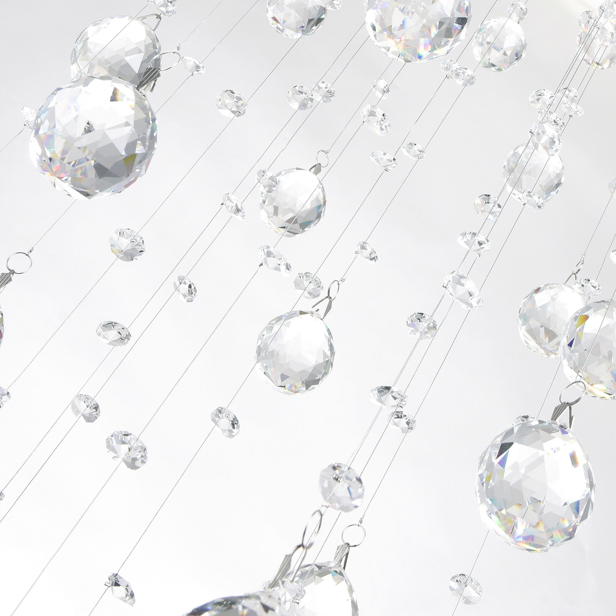 Square 8 Light 24 inch Chrome Flush Mount Ceiling Light