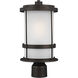 Wilburn 1 Light 16.13 inch Antique Bronze Outdoor Post Lantern
