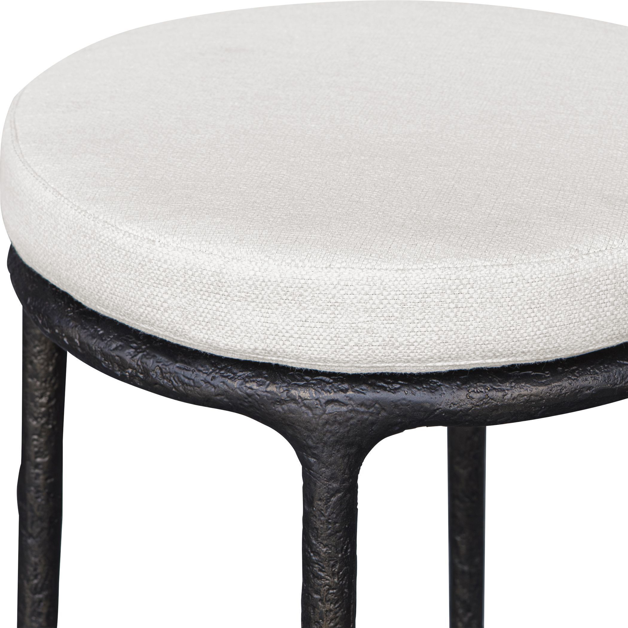 Thayer 31 inch Java and Oyster White Outdoor Bar Stool
