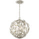 Marselle 4 Light 16.5 inch Antique Silver Mini Chandelier Ceiling Light