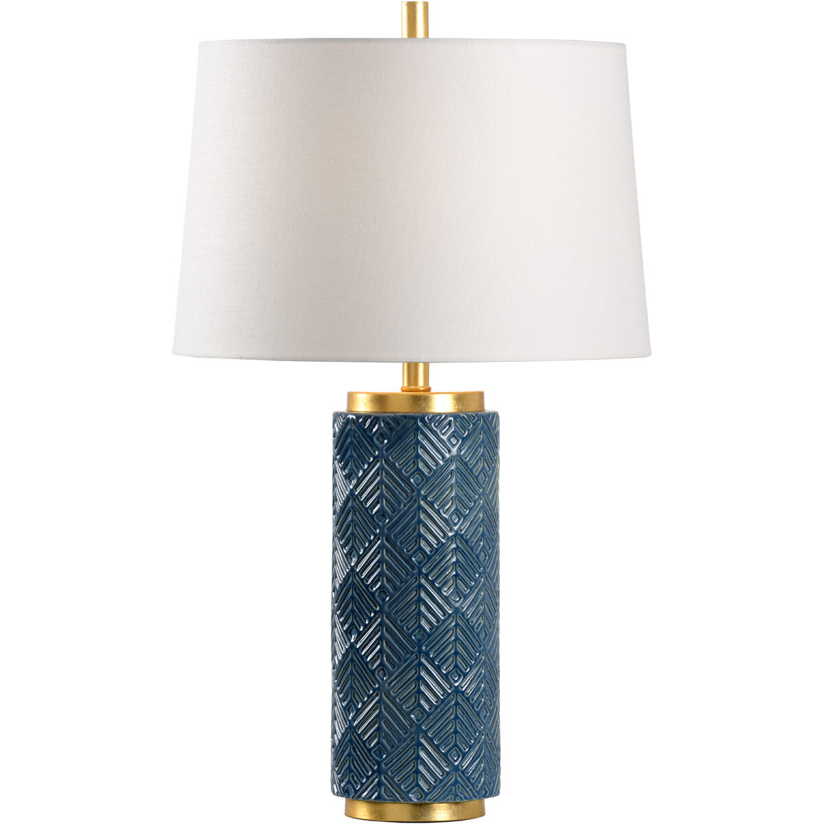 Wildwood 30 inch 100 watt Denim Glaze Table Lamp Portable Light