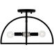Lawson 4 Light 15 inch Matte Black Semi-Flush Mount Ceiling Light, Convertible Dual Mount