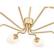 Breton 8 Light 46 inch Modern Gold Chandelier Ceiling Light