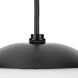 Atwell 1 Light 10 inch Matte Black Pendant Ceiling Light, Medium