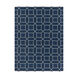 Lagoon 132 X 96 inch Blue and Neutral Indoor Area Rug, PET Yarn