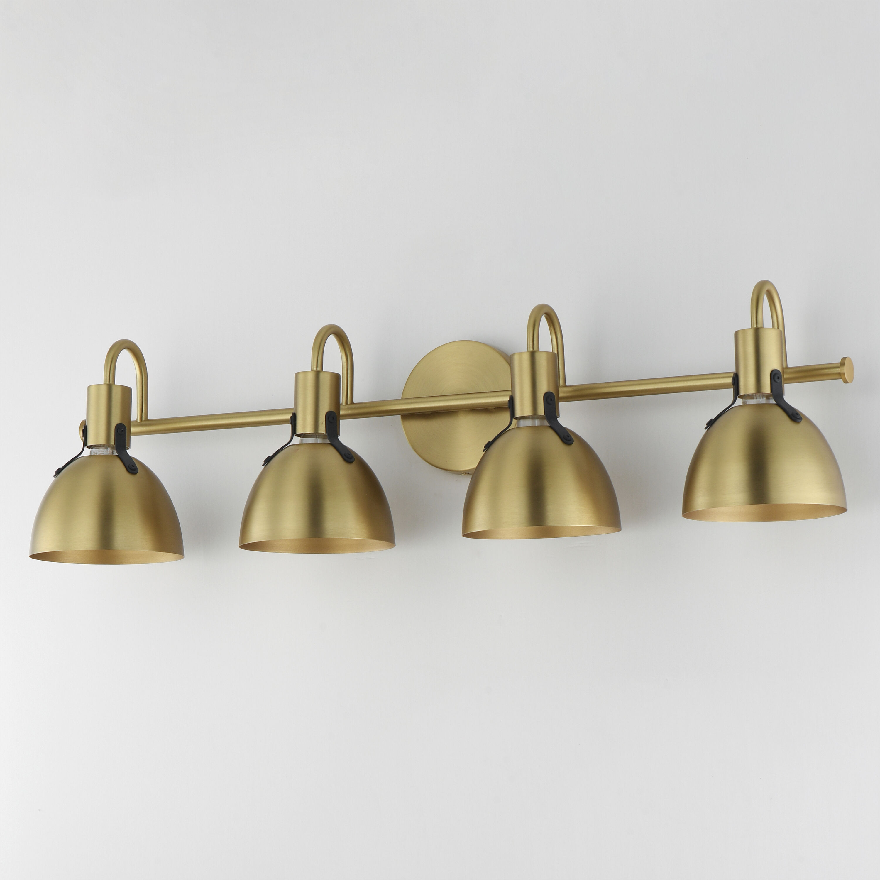 Dusk 4 Light 33.25 inch Satin Brass Bath Vanity Wall Light